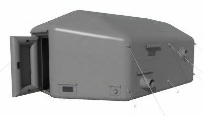 Палатка надувная пневмокаркасная 6,72 х 4,76 х 2,75 м