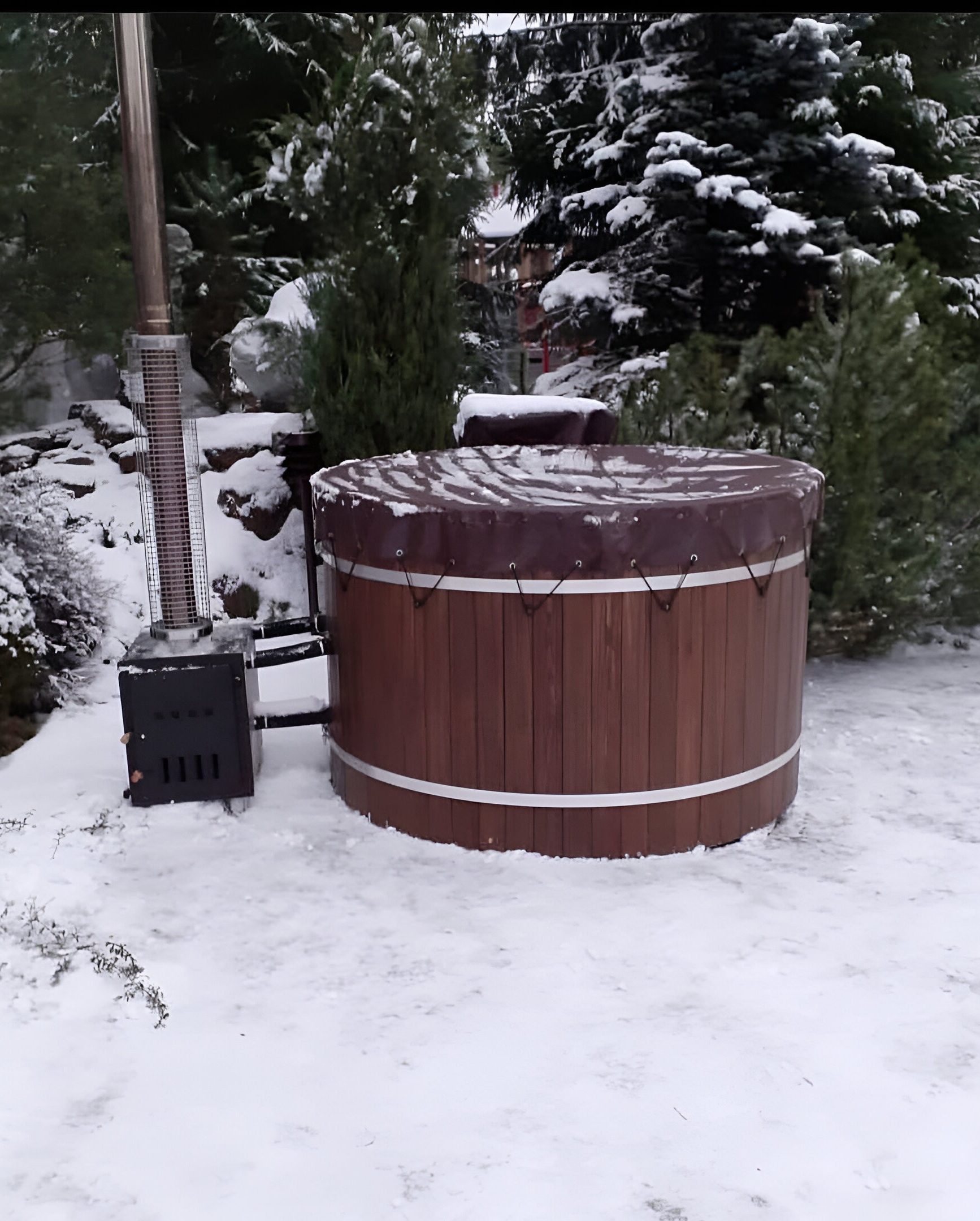 Тенты для купелей и банных чанов