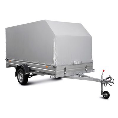 Тент для прицепа МЗСА 817733 высокий скошенный (Алюминиевый борт)